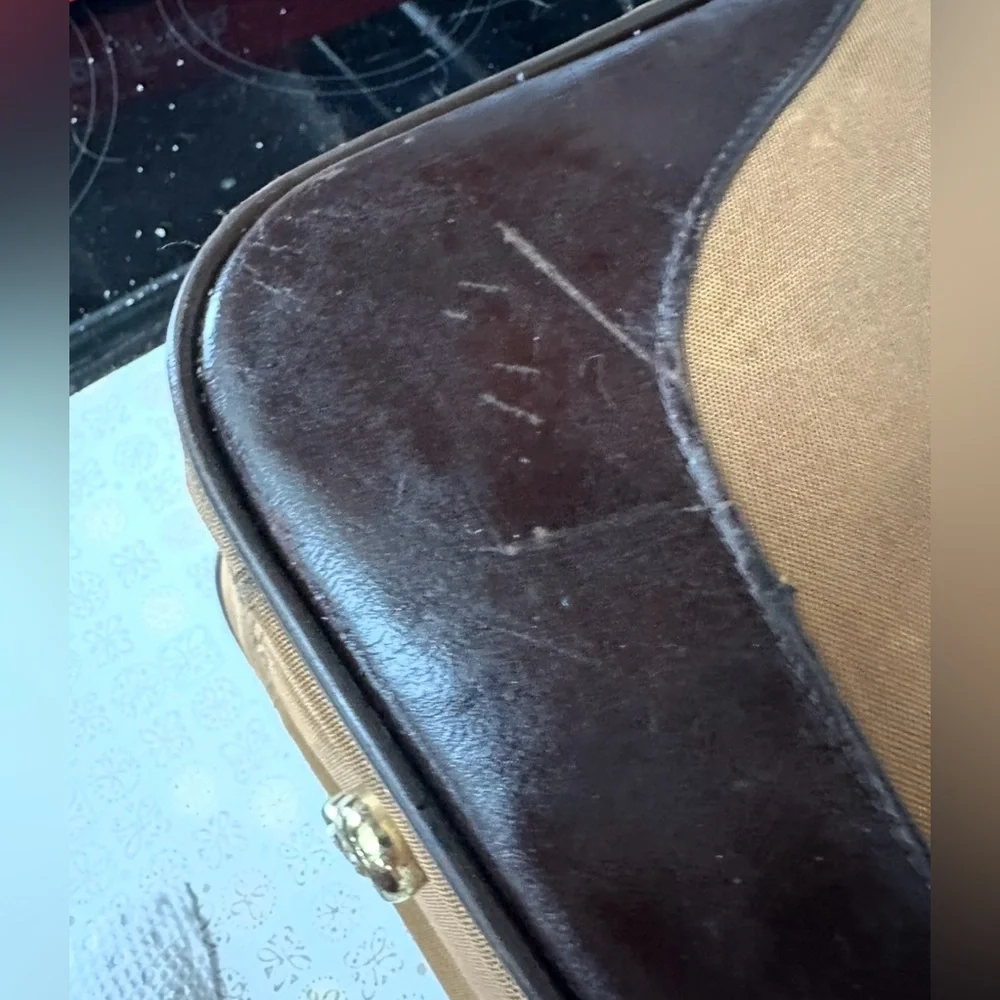 Pierre Cardin Elegant Brown and Tan Briefcase